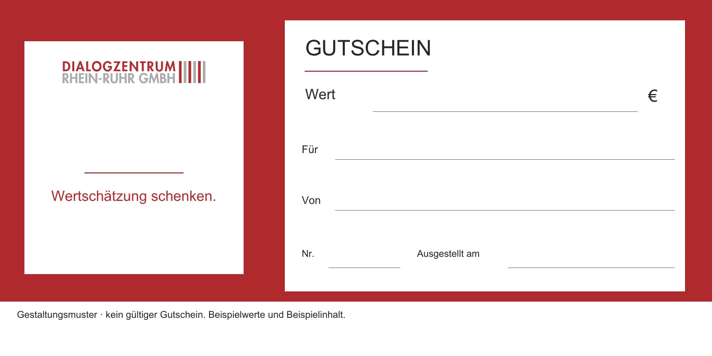 Blanko-Gutschein mit freiem Wertfeld