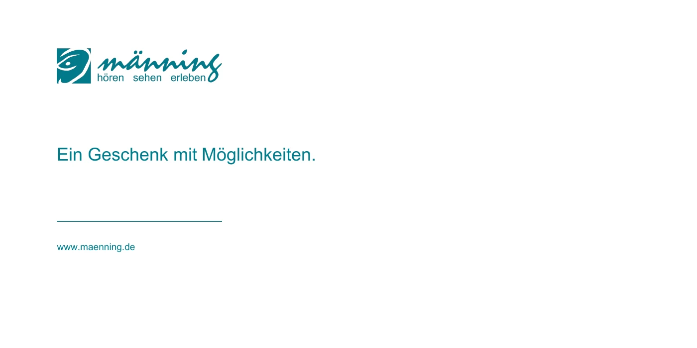 Passendes Kuvert mit Original-Logo und Website